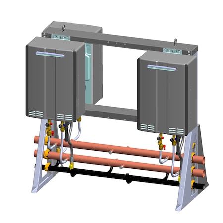 Rinnai 3-Unit Free Standing Rack, Back-To-Back, (On 6-Unit Frame) TRS36EP